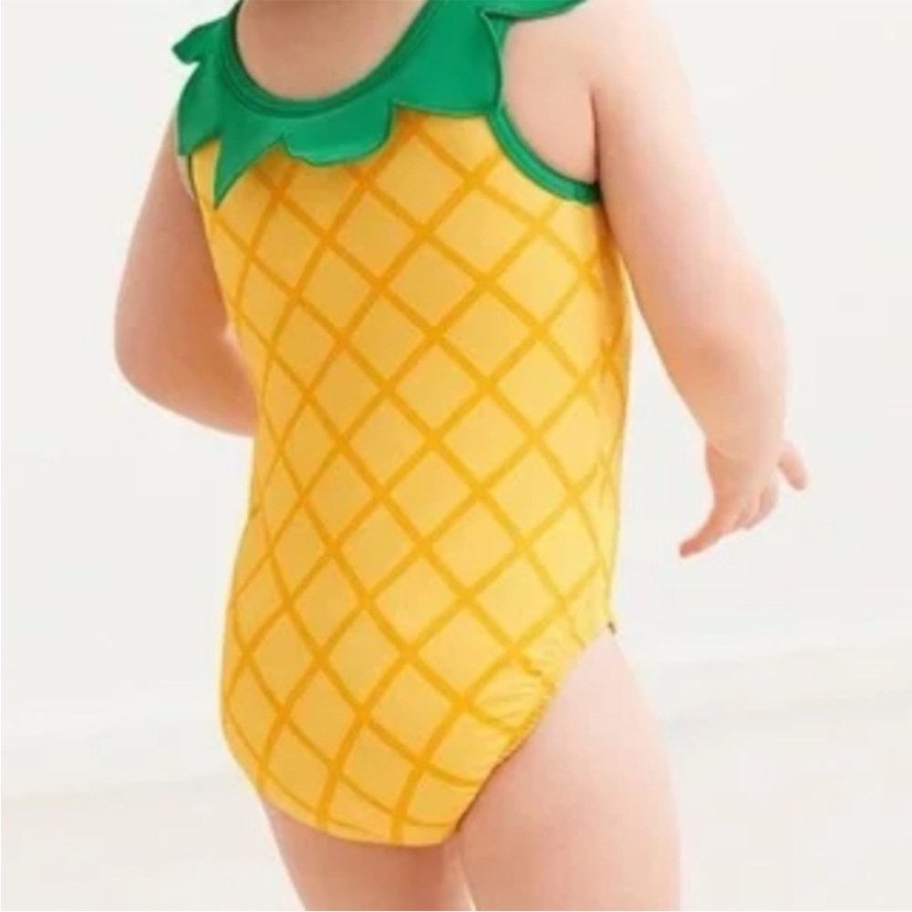 Hanna Andersson Pineapple swimsuit 6-12 months - worn once - Picture 2 of 5